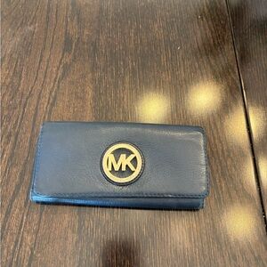 Michael Kors Blue and Gold wallet
